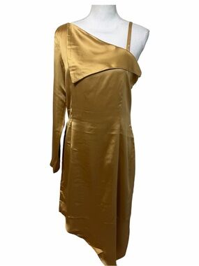 Making The Cut Gold Dress Medium NWT
